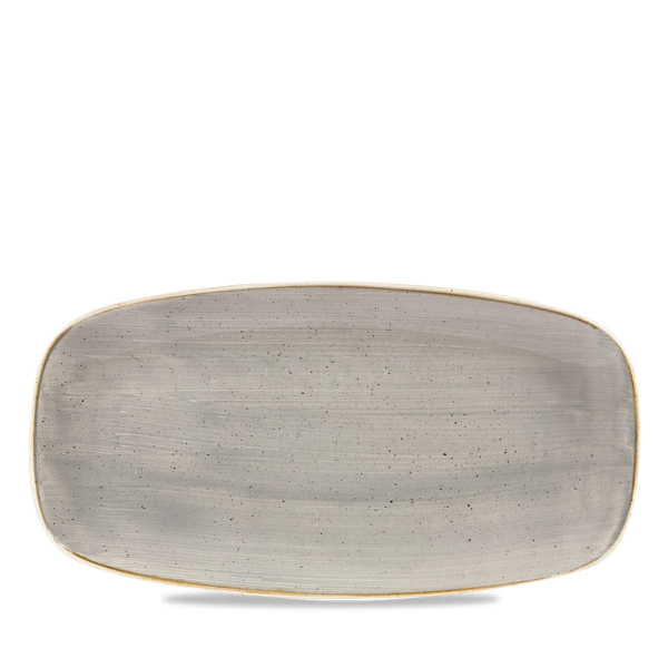 Assiette Rectsngulaire Chefs Oblong Grey 29.8X15.3Cm