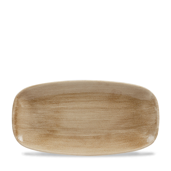 Assiette Rectangulaire Oblong Antique Taupe 29.8X15.3Cm