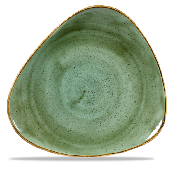 Assiette Triangle Plate Samphire Green 31.1Cm