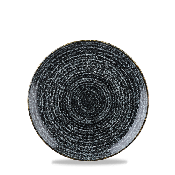 Assiette Coupe Plate Charcoal Black  16.5Cm