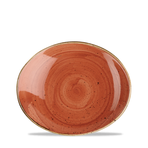 Assiette Ovale Spiced Orange 19.7Cm