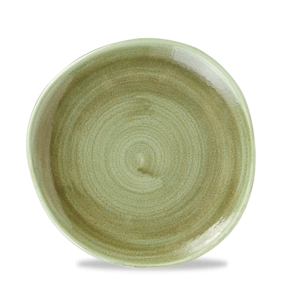 Assiette Plate Organic Burnished Green 21Cm