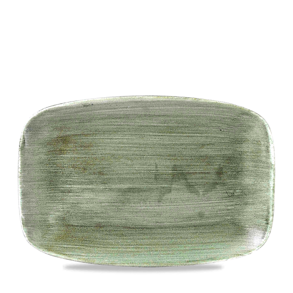 Assiette Rectangulaire Chef'S Oblong 35.5X24.5Cm Burnished Green