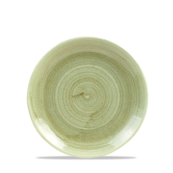 Assiette Coupe Plate Burnished Green 16.5Cm