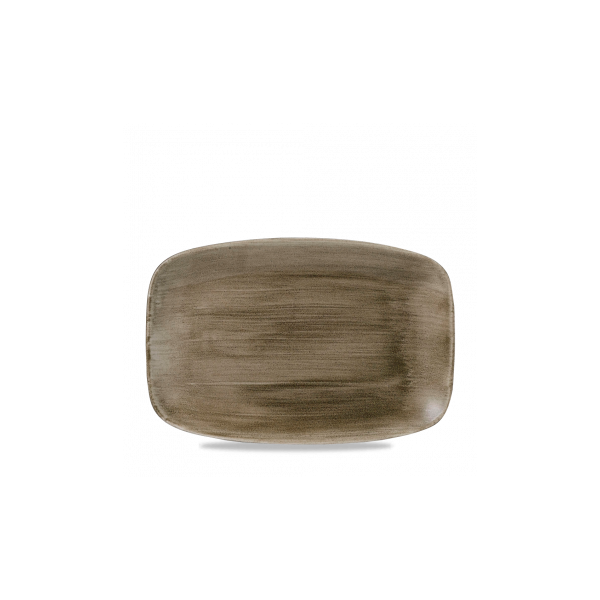 Assiette Rectangulaire Chef'S Oblong 35.5X24.5Cm Antique Taupe